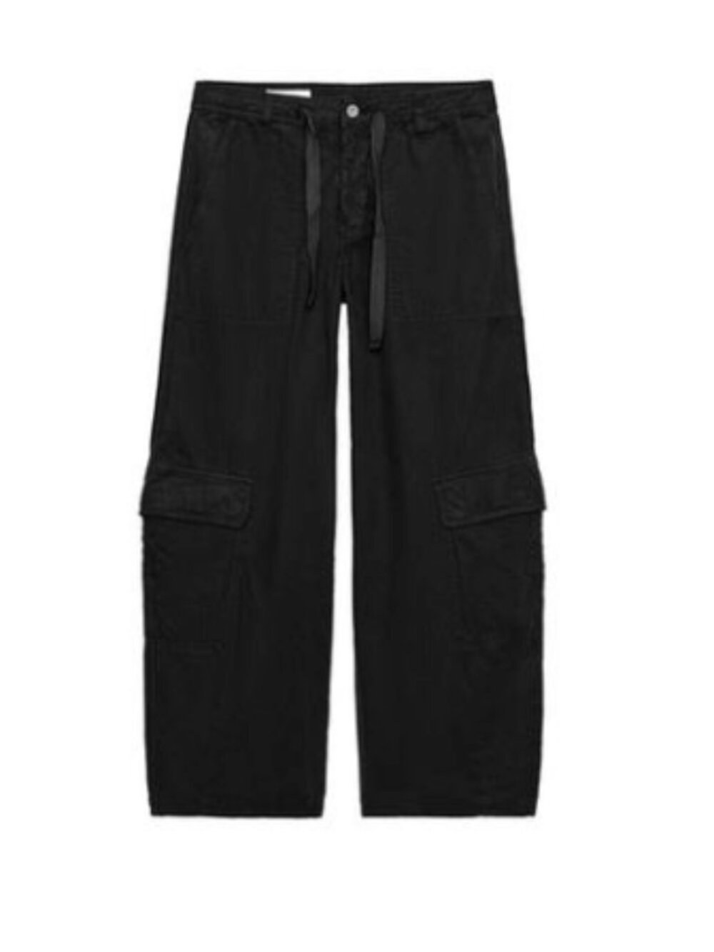 Zara Oversized Cargo Pants in Black